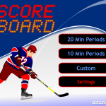 JD Hockey Scoreboard for iPad - Title Screen