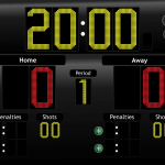 JD Hockey Scoreboard for iPad - LED Theme