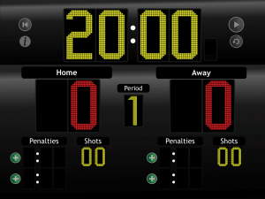 JD Hockey Scoreboard for iPad - LED Theme
